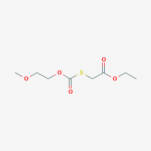 molecular formula C8H14O5S B14270355 Ethyl {[(2-methoxyethoxy)carbonyl]sulfanyl}acetate CAS No. 135742-69-7