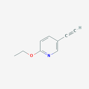 molecular formula C9H9NO B1427037 2-Ethoxy-5-ethynylpyridine CAS No. 1196154-85-4