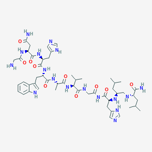 molecular formula C51H77N17O10 B142704 Neuromedin C, leu(9)-psi-(CH2NH)-leu(10)- CAS No. 135467-88-8