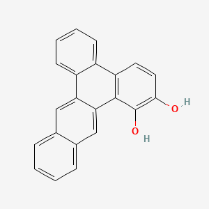 molecular formula C22H14O2 B14270402 Dibenz(a,c)anthracene-1,2-diol CAS No. 132172-57-7