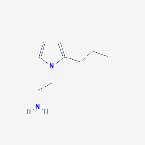 molecular formula C9H16N2 B14270415 2-(2-Propyl-1H-pyrrol-1-yl)ethan-1-amine CAS No. 141030-92-4