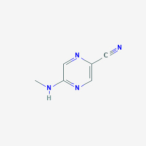 molecular formula C6H6N4 B1427042 5-(Methylamino)pyrazine-2-carbonitrile CAS No. 1342365-74-5