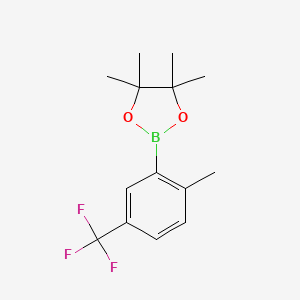 4,4,5,5-Tetramethyl-2-(2-methyl-5-(trifluoromethyl)phenyl)-1,3,2-dioxaborolane