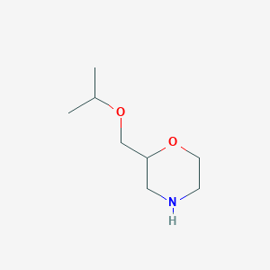 molecular formula C8H17NO2 B1427049 2-[(Propan-2-yloxy)methyl]morpholine CAS No. 1216304-85-6