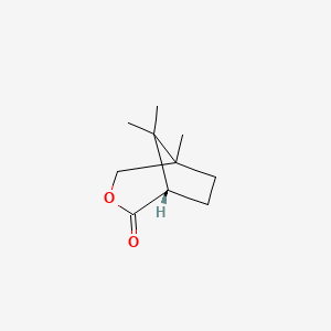 molecular formula C10H16O2 B14270491 (1S)-5,8,8-Trimethyl-3-oxabicyclo[3.2.1]octan-2-one CAS No. 184046-42-2