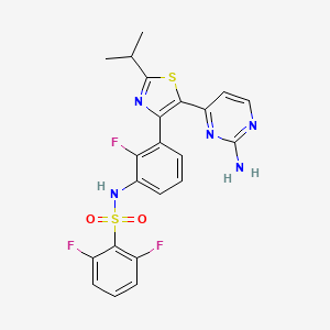 molecular formula C22H18F3N5O2S2 B1427050 Desmethyl dabrafenib CAS No. 1195765-47-9