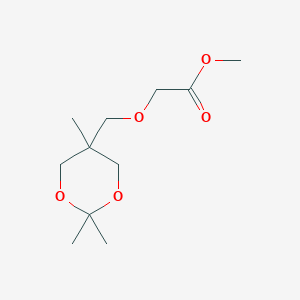 molecular formula C11H20O5 B14270505 Methyl [(2,2,5-trimethyl-1,3-dioxan-5-yl)methoxy]acetate CAS No. 151134-13-3