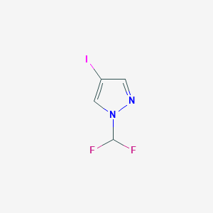 molecular formula C4H3F2IN2 B1427051 1-(二氟甲基)-4-碘-1H-吡唑 CAS No. 1041205-43-9