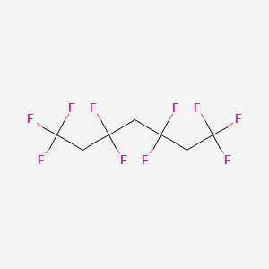 molecular formula C7H6F10 B14270510 1,1,1,3,3,5,5,7,7,7-Decafluoroheptane CAS No. 162102-06-9