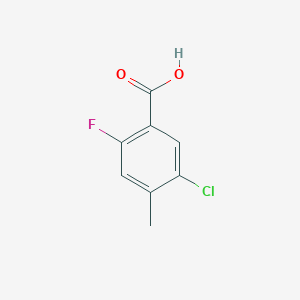 molecular formula C8H6ClFO2 B1427054 5-Chloro-2-fluoro-4-methylbenzoic acid CAS No. 1263274-67-4