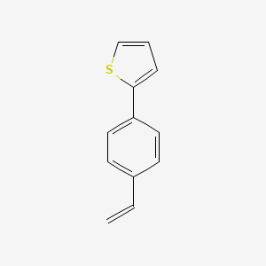 molecular formula C12H10S B14270542 2-(4-Ethenylphenyl)thiophene CAS No. 168269-58-7