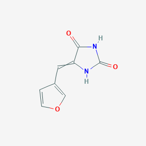 molecular formula C8H6N2O3 B14270545 5-[(Furan-3-yl)methylidene]imidazolidine-2,4-dione CAS No. 138610-39-6