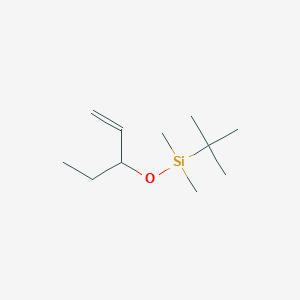 molecular formula C11H24OSi B14270546 tert-Butyl(dimethyl)[(pent-1-en-3-yl)oxy]silane CAS No. 128950-62-9