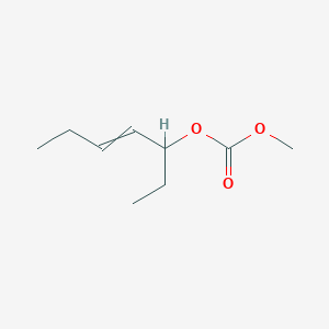 molecular formula C9H16O3 B14270554 Hept-4-en-3-yl methyl carbonate CAS No. 174706-98-0