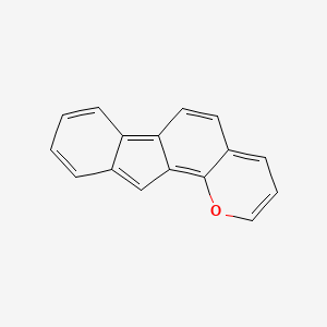 molecular formula C16H10O B14270555 Fluoreno[1,2-b]pyran CAS No. 126967-71-3