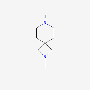 molecular formula C8H16N2 B1427057 2-甲基-2,7-二氮杂螺[3.5]壬烷 CAS No. 933689-90-8