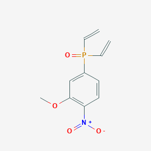 molecular formula C11H12NO4P B1427058 (3-Methoxy-4-nitrophenyl)divinylphosphine oxide CAS No. 1197956-07-2