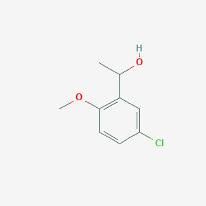 molecular formula C9H11ClO2 B1427059 1-(5-氯-2-甲氧基苯基)乙醇 CAS No. 1216072-89-7