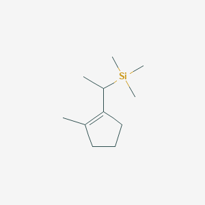 molecular formula C11H22Si B14270594 Trimethyl[1-(2-methylcyclopent-1-en-1-yl)ethyl]silane CAS No. 138061-13-9