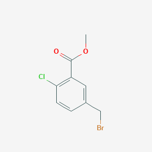 molecular formula C9H8BrClO2 B1427061 Methyl 5-(bromomethyl)-2-chlorobenzoate CAS No. 16220-99-8