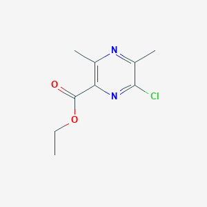 molecular formula C9H11ClN2O2 B1427064 6-氯-3,5-二甲基吡嗪-2-甲酸乙酯 CAS No. 1166827-48-0