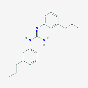 molecular formula C19H25N3 B14270682 N,N''-Bis(3-propylphenyl)guanidine CAS No. 128413-37-6