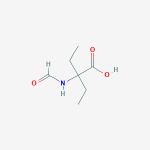 molecular formula C7H13NO3 B14270690 2-Ethyl-2-formamidobutanoic acid CAS No. 141206-49-7