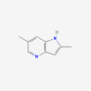 molecular formula C9H10N2 B1427070 2,6-dimethyl-1H-pyrrolo[3,2-b]pyridine CAS No. 1448260-44-3