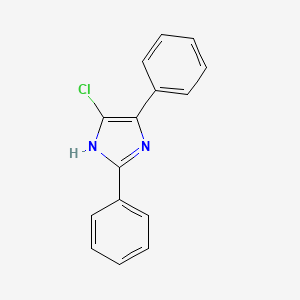 molecular formula C15H11ClN2 B14270713 5-chloro-2,4-diphenyl-1H-imidazole CAS No. 129109-09-7
