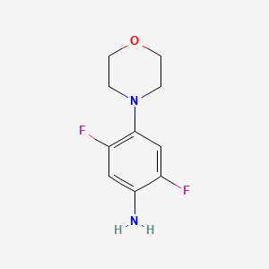 molecular formula C10H12F2N2O B1427075 2,5-Difluoro-4-morpholin-4-ylaniline CAS No. 1238704-91-0