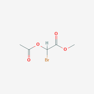 molecular formula C5H7BrO4 B14270759 Methyl (acetyloxy)(bromo)acetate CAS No. 137888-50-7