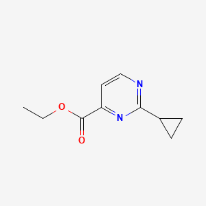 molecular formula C10H12N2O2 B1427077 ethyl 2-cyclopropylpyrimidine-4-carboxylate CAS No. 1192801-25-4