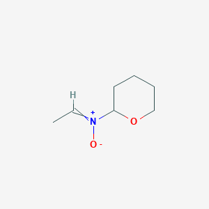 molecular formula C7H13NO2 B14270782 N-(Oxan-2-yl)ethanimine N-oxide CAS No. 136386-26-0