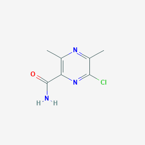 molecular formula C7H8ClN3O B1427083 6-Chloro-3,5-dimethylpyrazine-2-carboxamide CAS No. 1166828-19-8