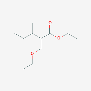 molecular formula C11H22O3 B14270855 Ethyl 2-(ethoxymethyl)-3-methylpentanoate CAS No. 131837-12-2