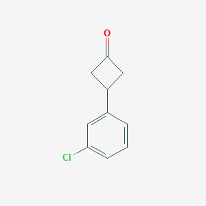 molecular formula C10H9ClO B1427089 3-(3-Chlorophenyl)cyclobutanone CAS No. 152714-08-4