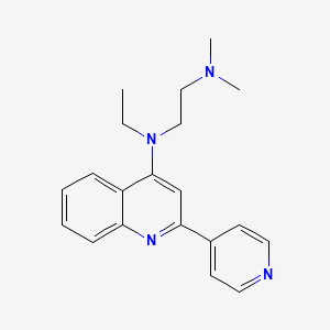 molecular formula C20H24N4 B14270901 N~1~-Ethyl-N~2~,N~2~-dimethyl-N~1~-[2-(pyridin-4-yl)quinolin-4-yl]ethane-1,2-diamine CAS No. 133671-64-4