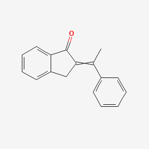 molecular formula C17H14O B14270918 2-(1-Phenylethylidene)-2,3-dihydro-1H-inden-1-one CAS No. 138421-93-9
