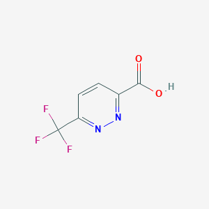molecular formula C6H3F3N2O2 B1427097 6-(Trifluoromethyl)pyridazine-3-carboxylic acid CAS No. 1192155-05-7