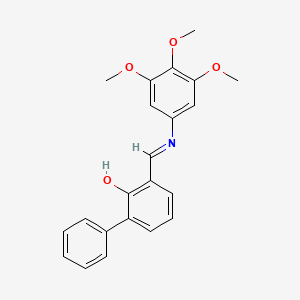 molecular formula C22H21NO4 B14271005 3-[(3,4,5-Trimethoxyanilino)methylidene][1,1'-biphenyl]-2(3H)-one CAS No. 139035-77-1
