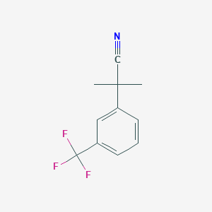 molecular formula C11H10F3N B1427103 2-甲基-2-(3-(三氟甲基)苯基)丙腈 CAS No. 89765-40-2