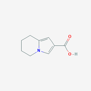 molecular formula C9H11NO2 B1427106 5,6,7,8-Tetrahydroindolizine-2-carboxylic acid CAS No. 16959-59-4