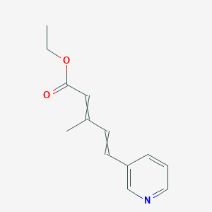 molecular formula C13H15NO2 B14271061 Ethyl 3-methyl-5-(pyridin-3-yl)penta-2,4-dienoate CAS No. 137479-75-5