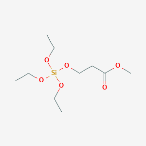 molecular formula C10H22O6Si B14271081 Methyl 3-[(triethoxysilyl)oxy]propanoate CAS No. 185025-87-0