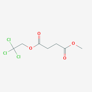 molecular formula C7H9Cl3O4 B14271085 Methyl 2,2,2-trichloroethyl butanedioate CAS No. 141140-78-5