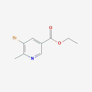 molecular formula C9H10BrNO2 B1427109 5-溴-6-甲基烟酸乙酯 CAS No. 1190862-70-4