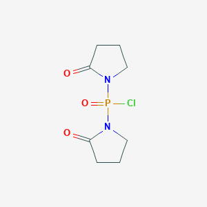 molecular formula C8H12ClN2O3P B14271104 Bis(2-oxopyrrolidin-1-yl)phosphinic chloride CAS No. 161032-20-8