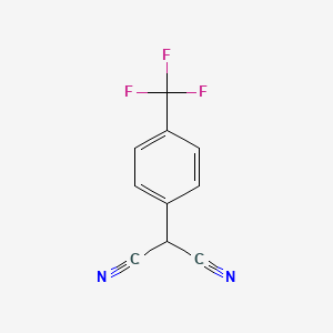 molecular formula C10H5F3N2 B14271105 Propanedinitrile, [4-(trifluoromethyl)phenyl]- CAS No. 155395-64-5