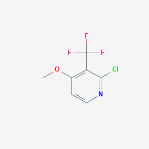 molecular formula C7H5ClF3NO B1427115 2-Chloro-4-methoxy-3-(trifluoromethyl)pyridine CAS No. 1163693-02-4