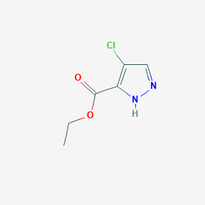 molecular formula C6H7ClN2O2 B1427116 4-Chloro-1H-pyrazole-3-carboxylic acid ethyl ester CAS No. 1189363-78-7